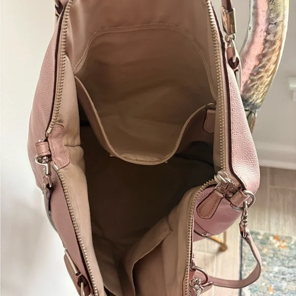 Coach Pink Tote Bag with Metallic Hardware - Picture 10 of 17